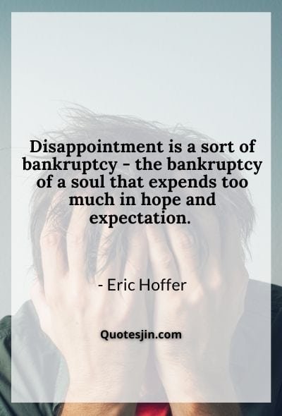 Sad Disappointment Quotes