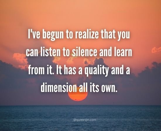 Silence Quotes